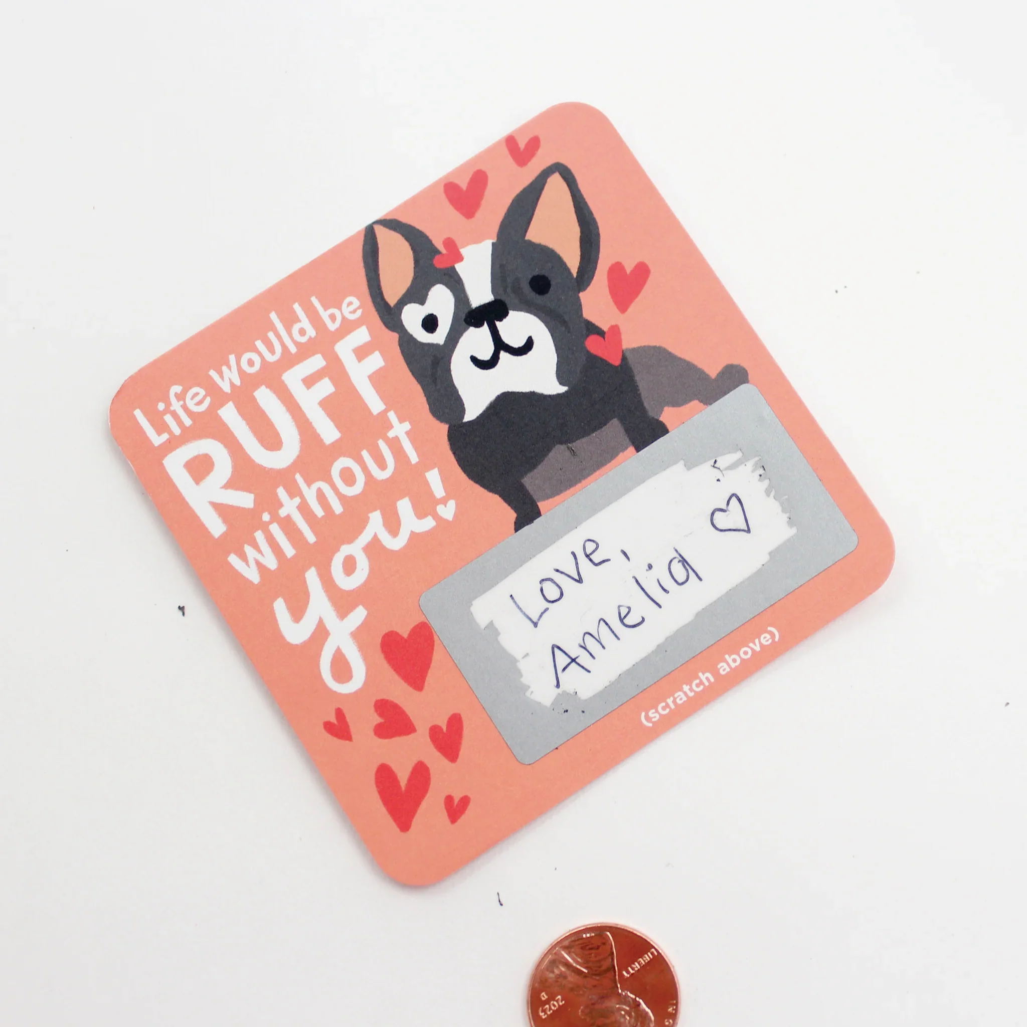 Animal Puns Scratch-off Valentine Cards - Image 3