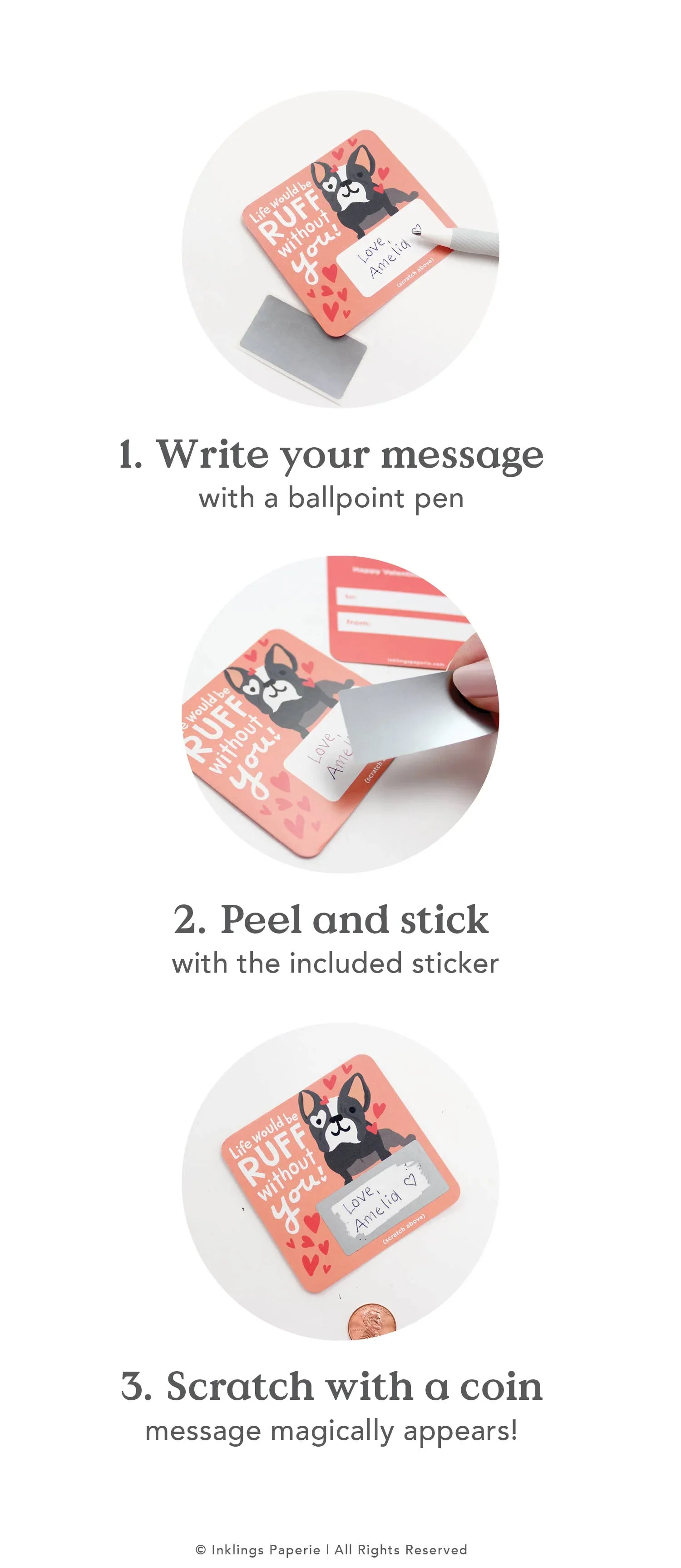 Animal Puns Scratch-off Valentine Cards - Image 4