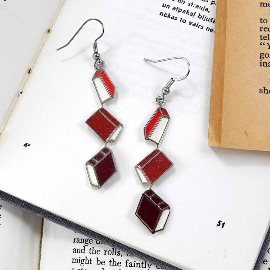 Brontë Book Earrings - Image 4