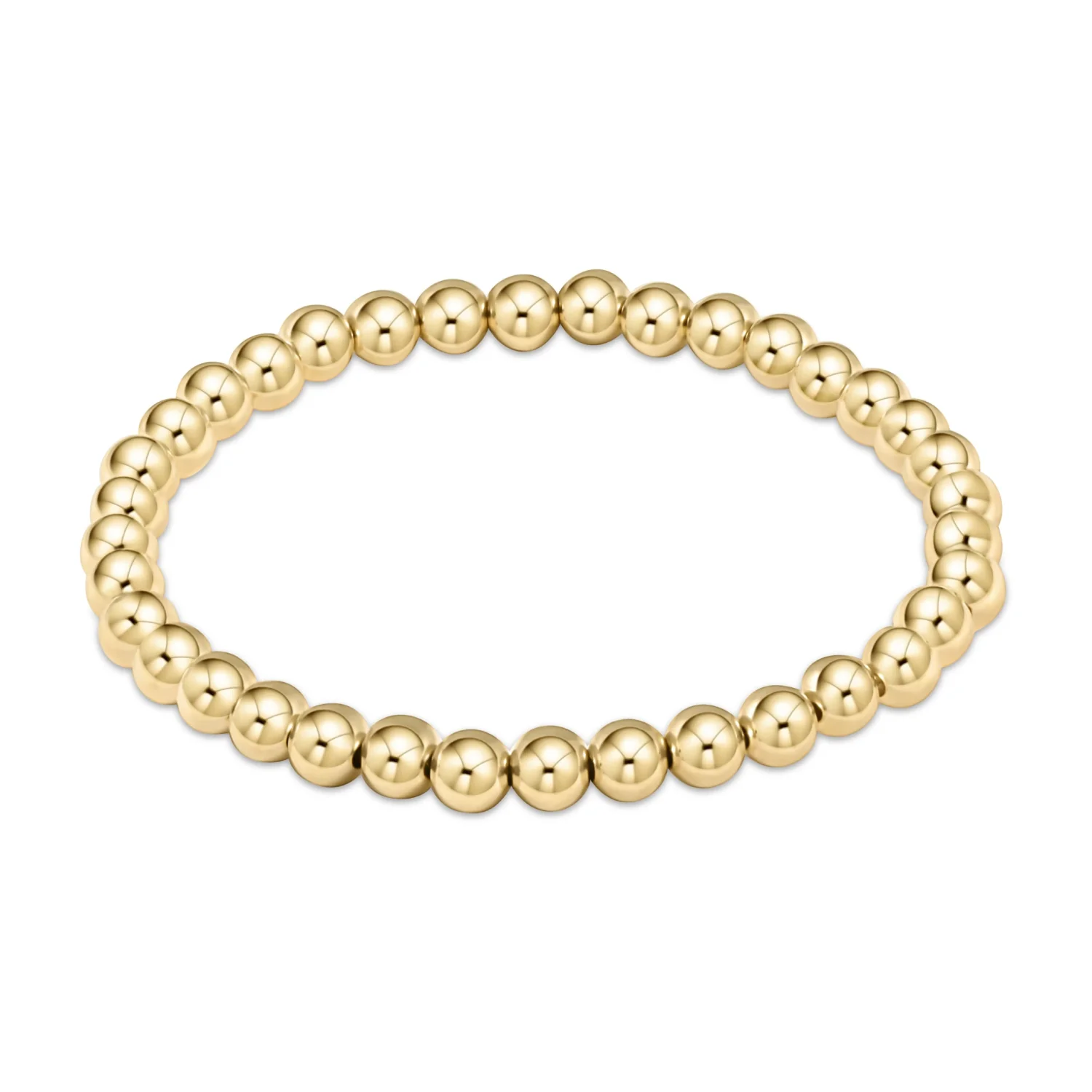 Classic Gold Bead Stackable Bracelet - Image 4