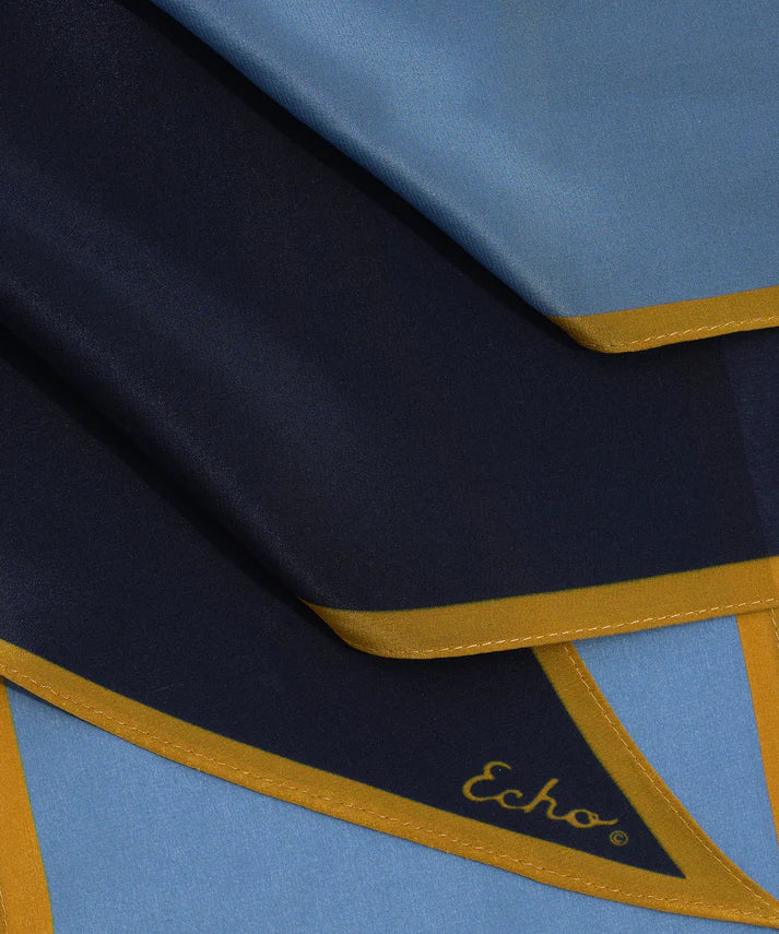Colorblock Silk Bias Scarf - Image 6