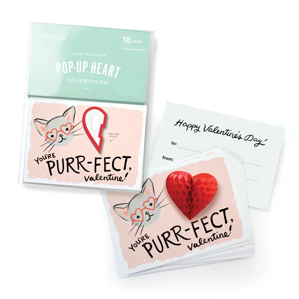 Kitten Pop-up Valentine Cards
