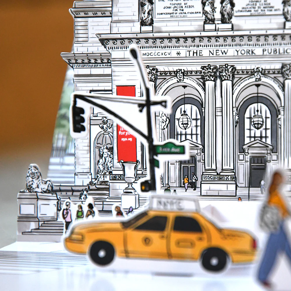 NYPL Building Pop-Up Card - Image 3