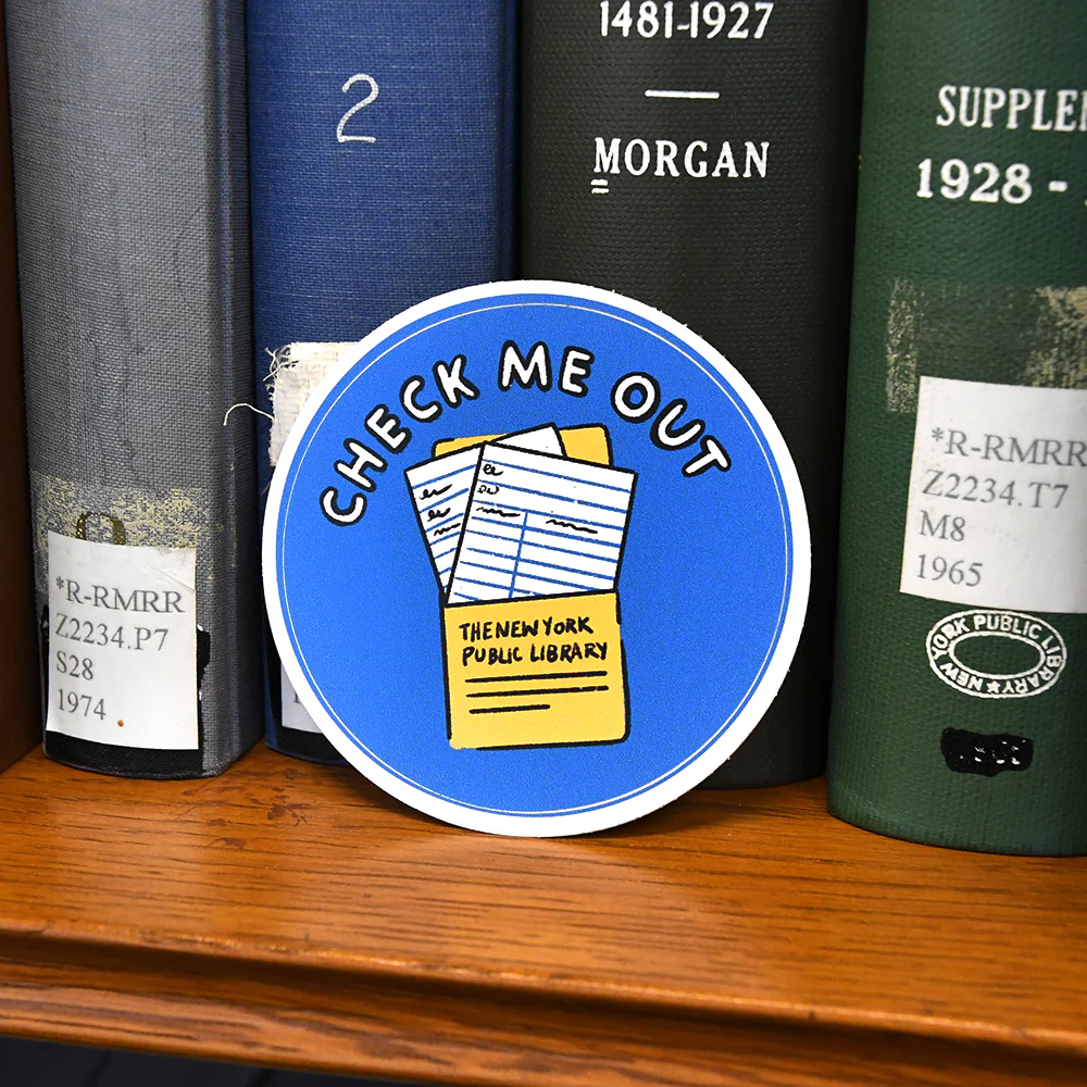 NYPL 'Check Me Out' Sticker