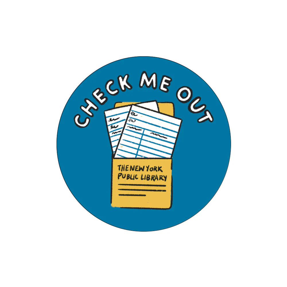 NYPL 'Check Me Out' Sticker - Image 2