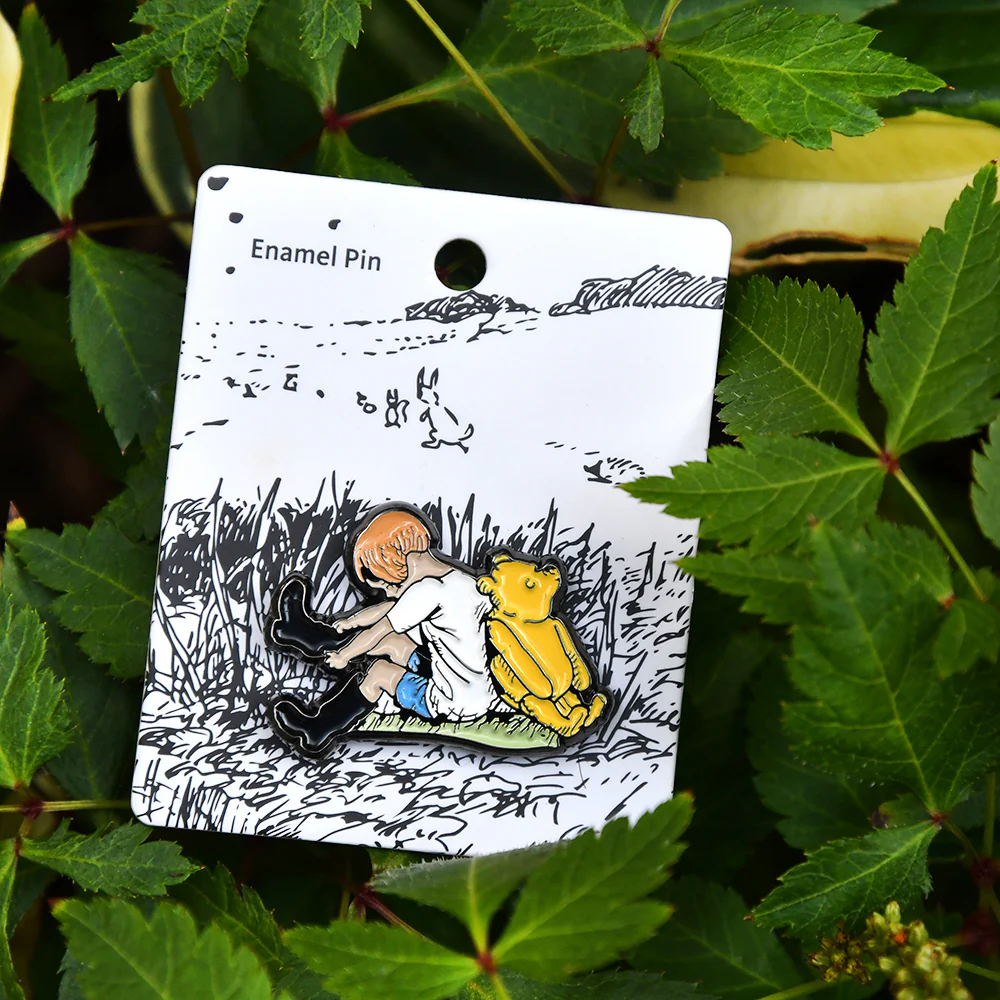 NYPL Christopher Robin & Pooh Enamel Pin