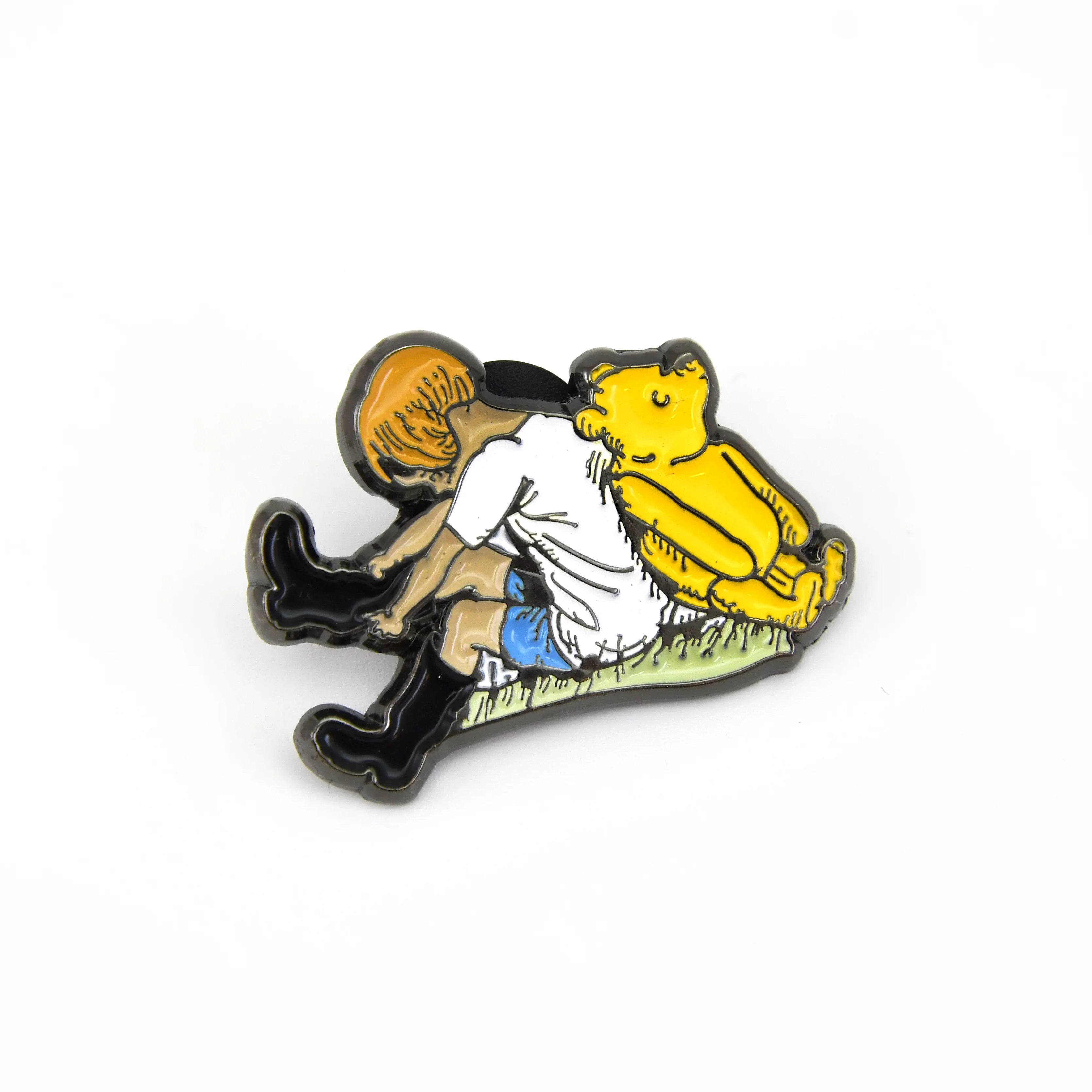 NYPL Christopher Robin & Pooh Enamel Pin - Image 2