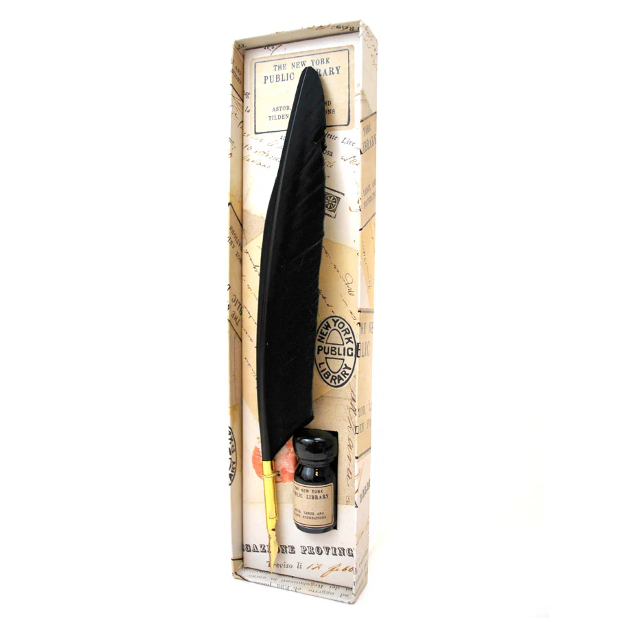 NYPL Feather Pen Set - Image 3