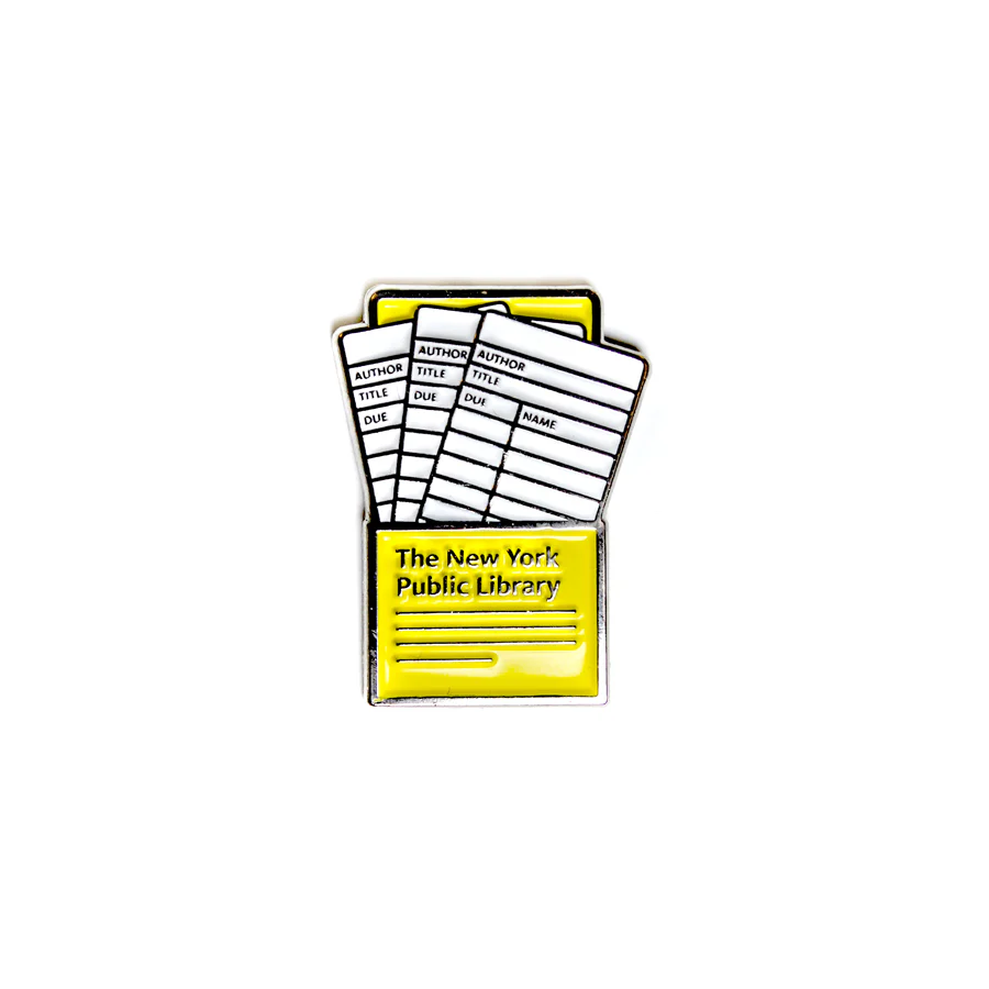 NYPL Library Card Enamel Pin - Image 2