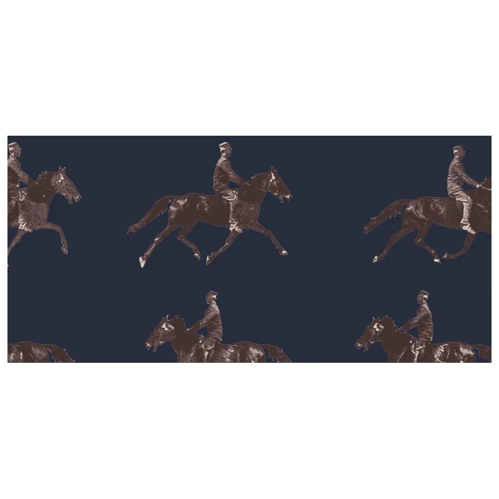 NYPL Eadweard Muybridge Horse & Rider Wool Scarf - Image 7