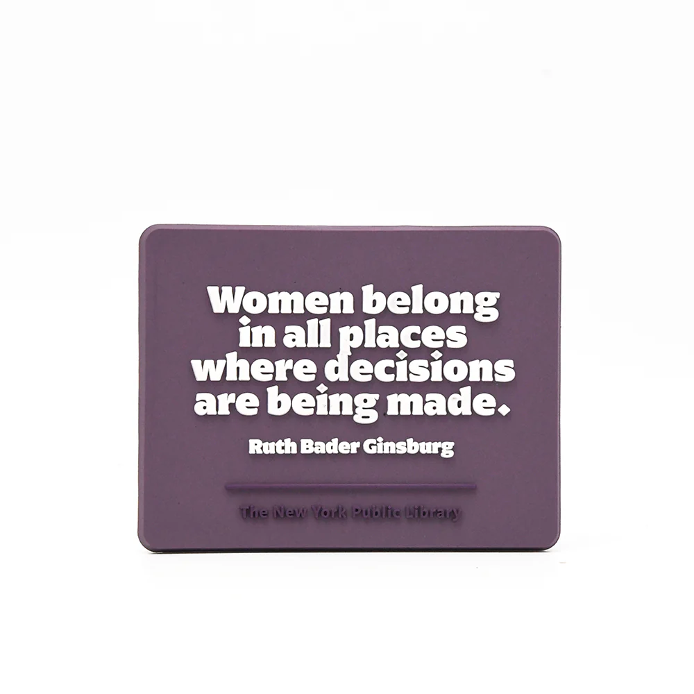 NYPL Ruth Bader Ginsburg Rubber Magnet