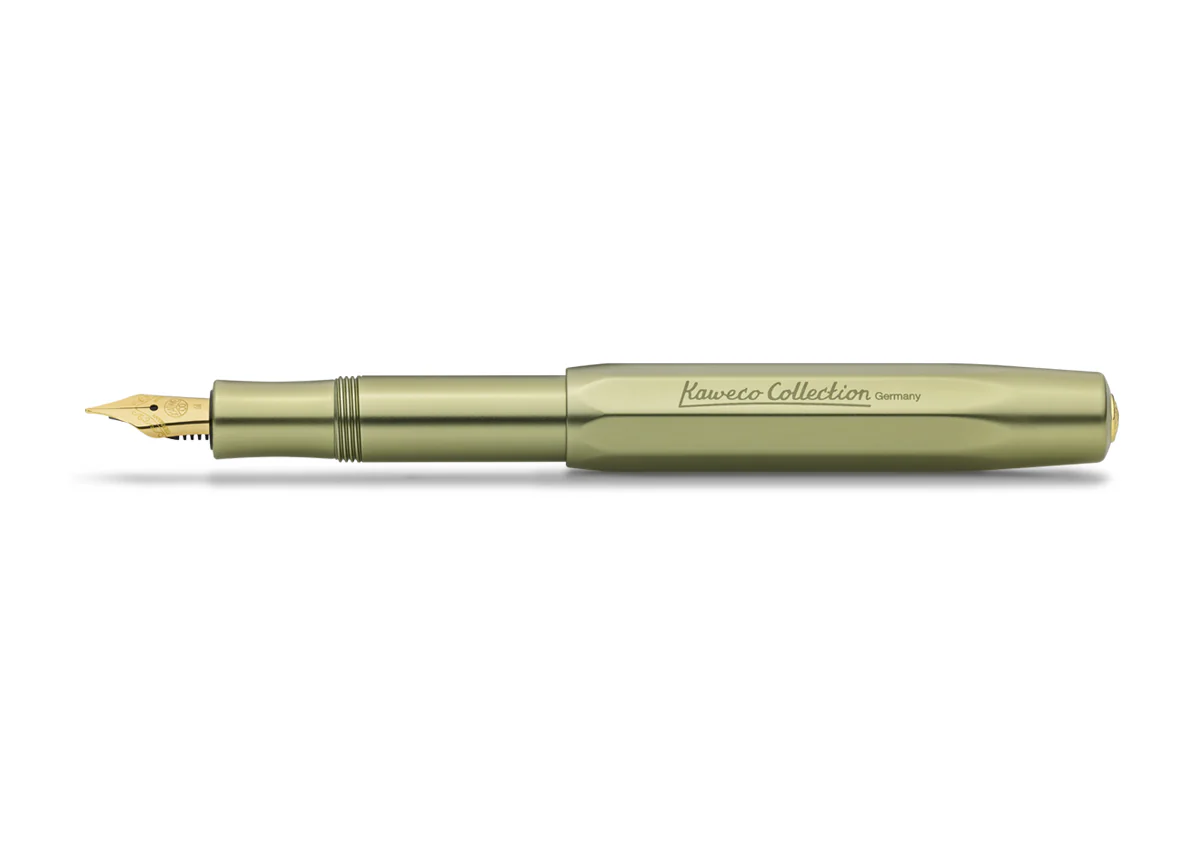 Olivine Kaweco Aluminum Fountain Pen - Image 4