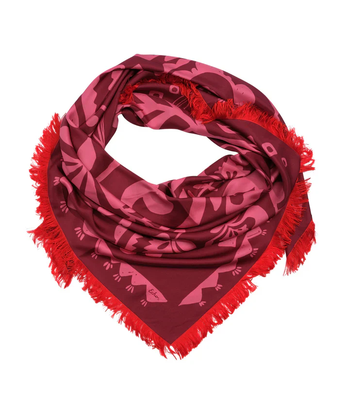 Park Paisley Oversized Silk Square Scarf - Image 5