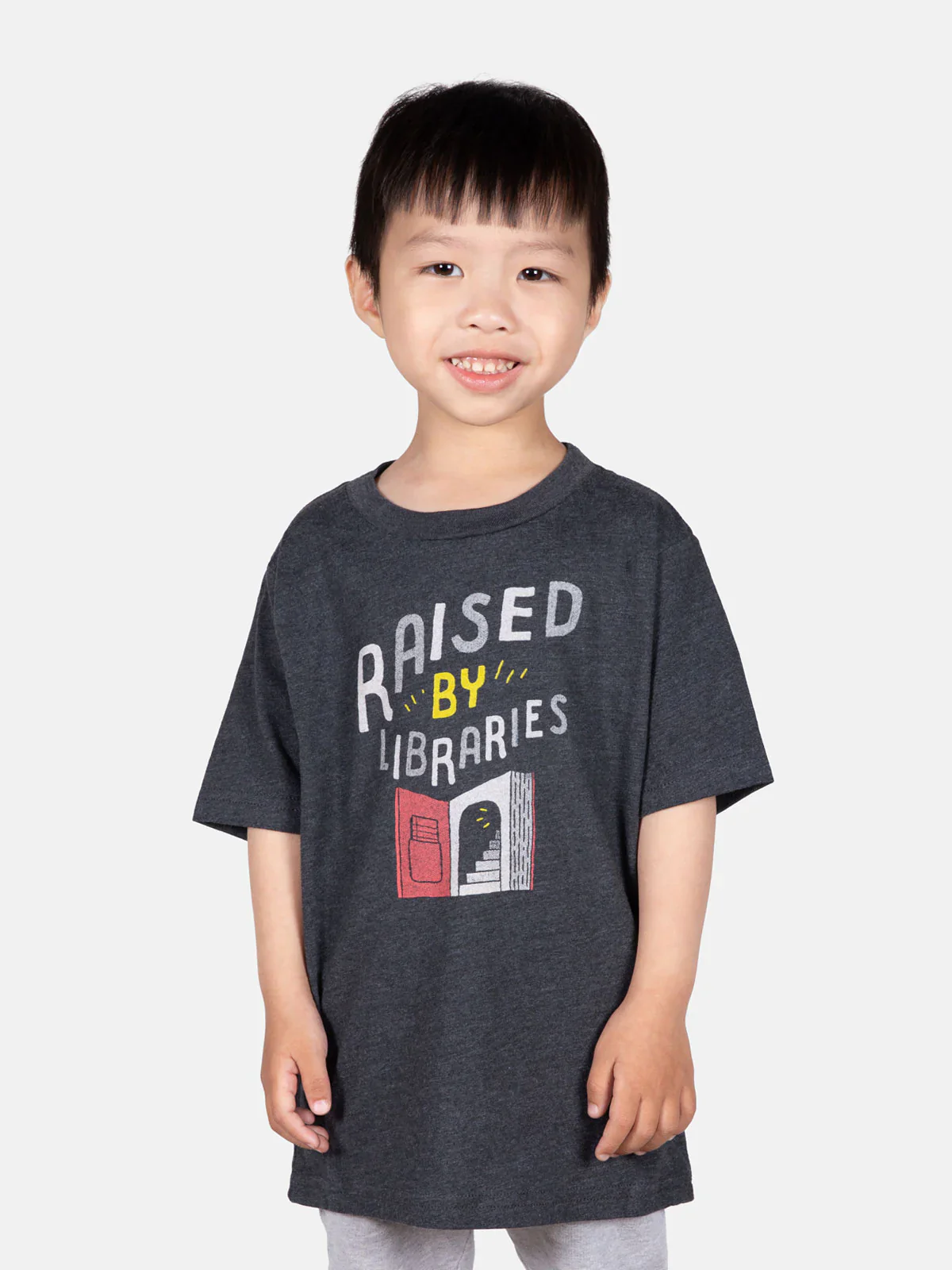 Raised By Libraries Kids T-Shirt - Image 2