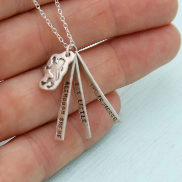 Shakespeare Quote Necklace - Image 3