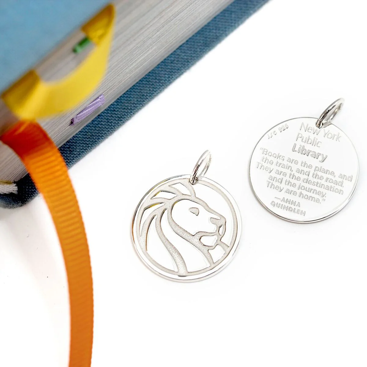 Silver NYPL Lion Charm - Image 3
