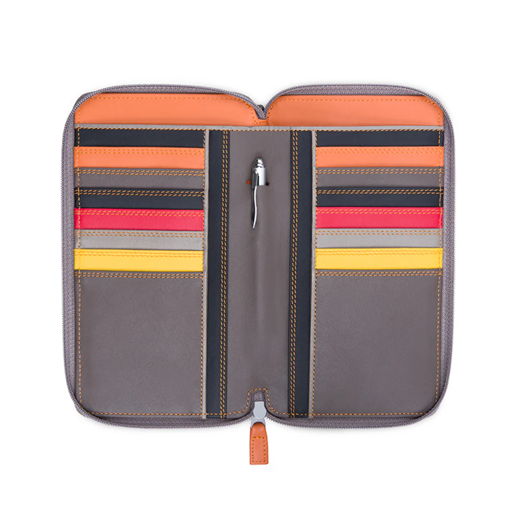 Zip Round Multi-Purse with Shoulder Strap - Image 9